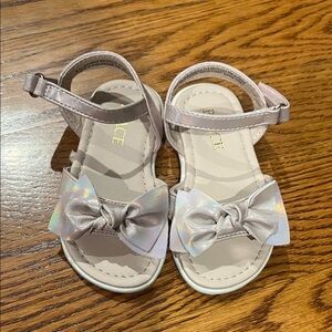 Girls' Metallic Pink Bow Sandals Children’s Place - Kids Shoes